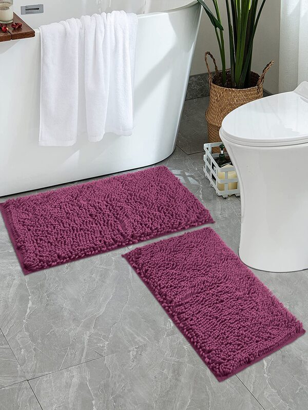 1pc Solid Color Anti-Slip Water Absorbent Bathroom Floor Mat Home Bathroom Decor Bath Rug Floor Carpet Outdoor Rug Door Mat Fall Decor Bathroom Accessories Back To School Entryway Decor