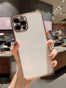 Iphone 16 电镀手机壳兼容 iPhone 15/15Pro/15Plus/15Promax - 杏色 - 查看 1