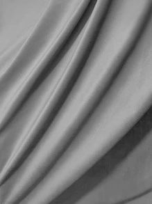 Plain Single Panel Curtain - Grey - View 6