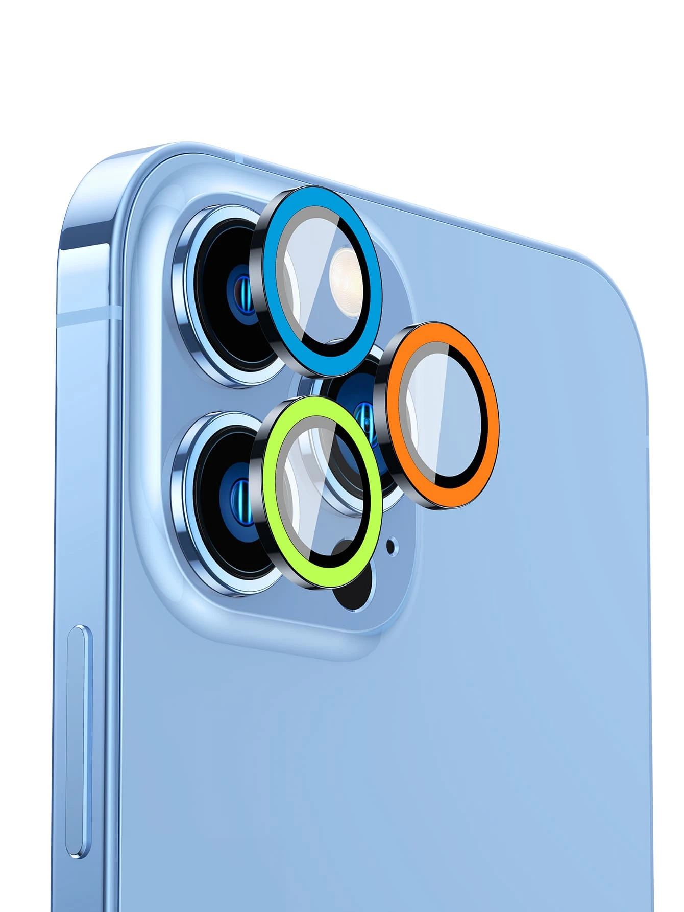 3 件钢化相机镜头保护膜适用于 iPhone15/15Plus/15Pro/15Promax 生日、家人、朋友礼物镜头保护膜、手机配件防水防震防摔防刮防指纹全覆盖 - 彩色 - 查看 1