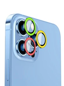 3入組組色塊手機鏡頭保護膜相容於 iPhone15/15Plus/15Pro/15Promax - 彩色 - 查看 1