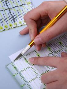 1pc Square Sewing Measuring Tool, Ruler, Sewing Accessory - Multicolor - View 4