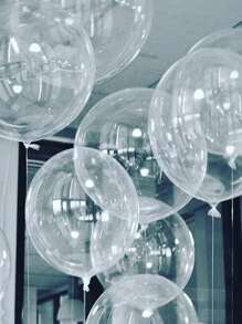 10 piezas Globo Bobo de PVC de 18 pulgadas, globo Bobo transparente romántico para decoración de escena de fiesta de cumpleaños - transparente - Ver 2