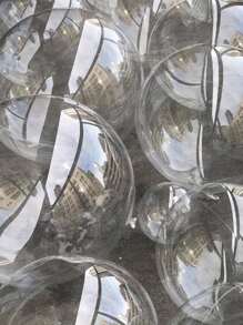 10 piezas Globo Bobo de PVC de 18 pulgadas, globo Bobo transparente romántico para decoración de escena de fiesta de cumpleaños - transparente - Ver 10