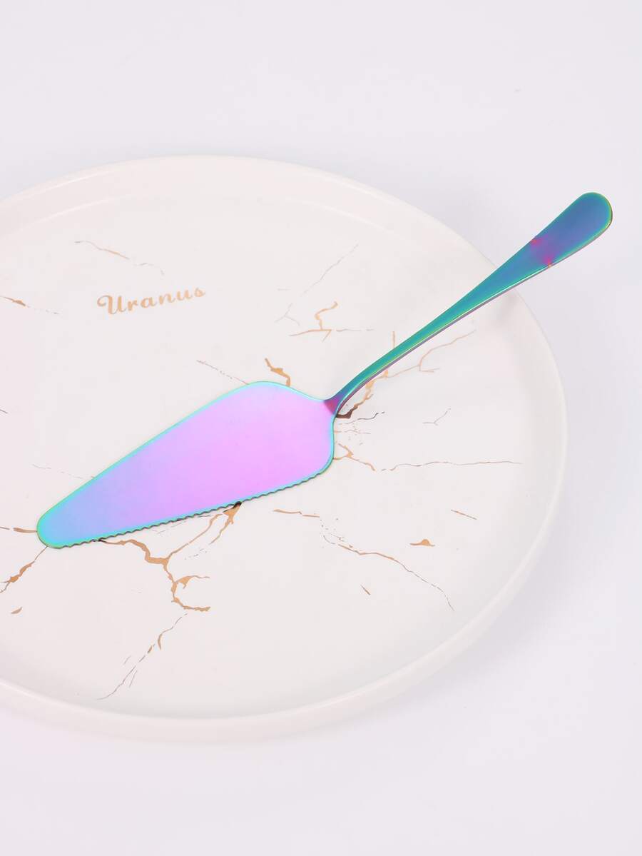 Pala para pasteles de acero inoxidable de 1 pieza, herramienta para hornear con borde dentado en crema para pasteles, utensilio de cocina - Multicolor - Ver 1