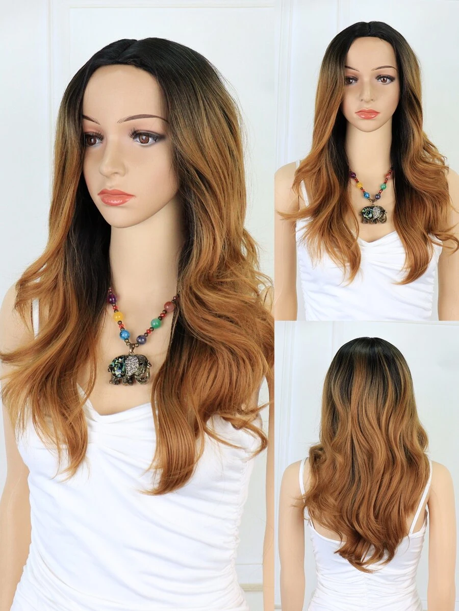 Long Body Wave Synthetic Wig - Multicolor - View 1