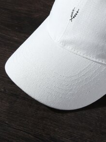 Mũ bóng chày in hình lá dành cho nam giới thường ngày - trắng - Xem 4