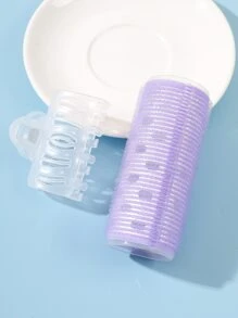 1pc Large Self-Adhesive Hair Curling Roller + 1pc Styling Clip ,Hair Rollers,Heatless Curls,Hair Curler,Hair Products And Accessories For Barber Salon Beauty Travel Essentials