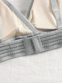 素色無鋼圈文胸 - 淺灰色 - 查看 6