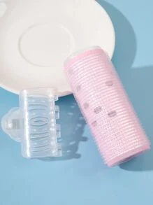 件大號自黏捲髮工具 + 1 件髮夾