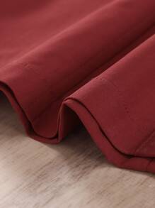 SHEIN 女孩挖肩圓點荷葉邊泡泡袖連衣裙