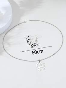 Hombres 3 piezas Set joya símbolo con diseño - Plateado - Ver 5