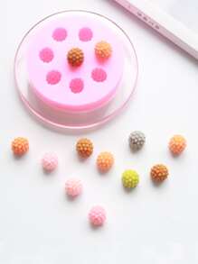 1pc Reusable DIY Silicone Mold,Creative Pink Raspberry Shaped Washable Silicone Mold For DIY Lovers - Pink - View 4