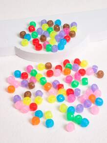 80入組小女童素色電話線髮圈