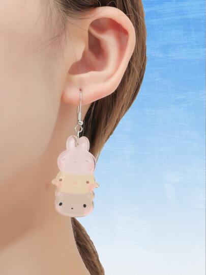 hyebuni Cartoon Rabbit Drop Earrings