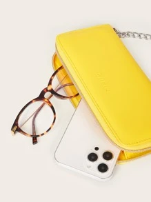 SHEIN Bolso satchel de cadena sólida - Amarillo - Ver 3