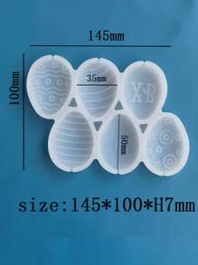 1 pieza Molde de caramelo huevo - Blanco - Ver 2