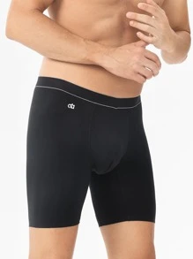 David Archy Hombres 3 piezas Calzoncillos boxer con estampado de letra de modal - Multicolor - Ver 3