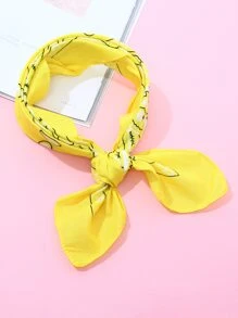 1pc Classic Paisley Print Bandana Fashionable Hair Accessories For Outdoor All Seasons Bandana,Hair Band,Head Band Ideal For Dressing Up Your Look - Yellow - View 2