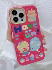 Kawaii Cartoon Graphic Phone Case Compatible With iPhone15/15Plus/15Pro/15Promax - Multicolor - View 3