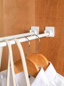 2 piezas set base de poste de armario de plástico - Blanco - Ver 1