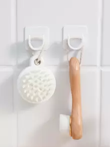 2 piezas set base de poste de armario de plástico - Blanco - Ver 4