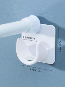 2 piezas set base de poste de armario de plástico - Blanco - Ver 7