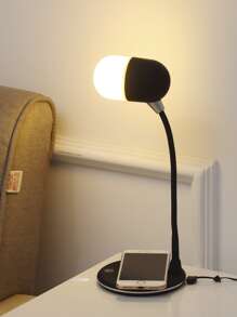 3 In 1 Wireless Charger With Lamp - Black - View 7