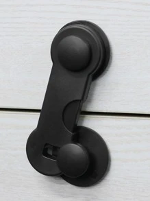 1 件多功能安全锁，简易黑色 ABS 婴儿柜门锁，适用于家庭 - 黑色 - 查看 2