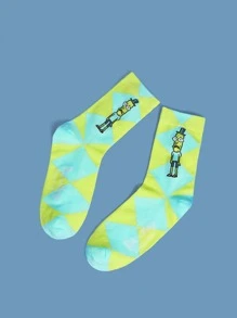 Rick and Morty | ROMWE Vớ thủy thủ đoàn nữ Hoạt hình - Nhiều màu - Xem 2