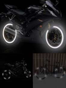 20入組摩托車反光條 - 白色 - 查看 7