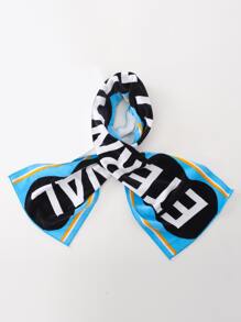 1 pieza Toalla de deporte con estampado de letra de color al azar - Multicolor - Ver 6