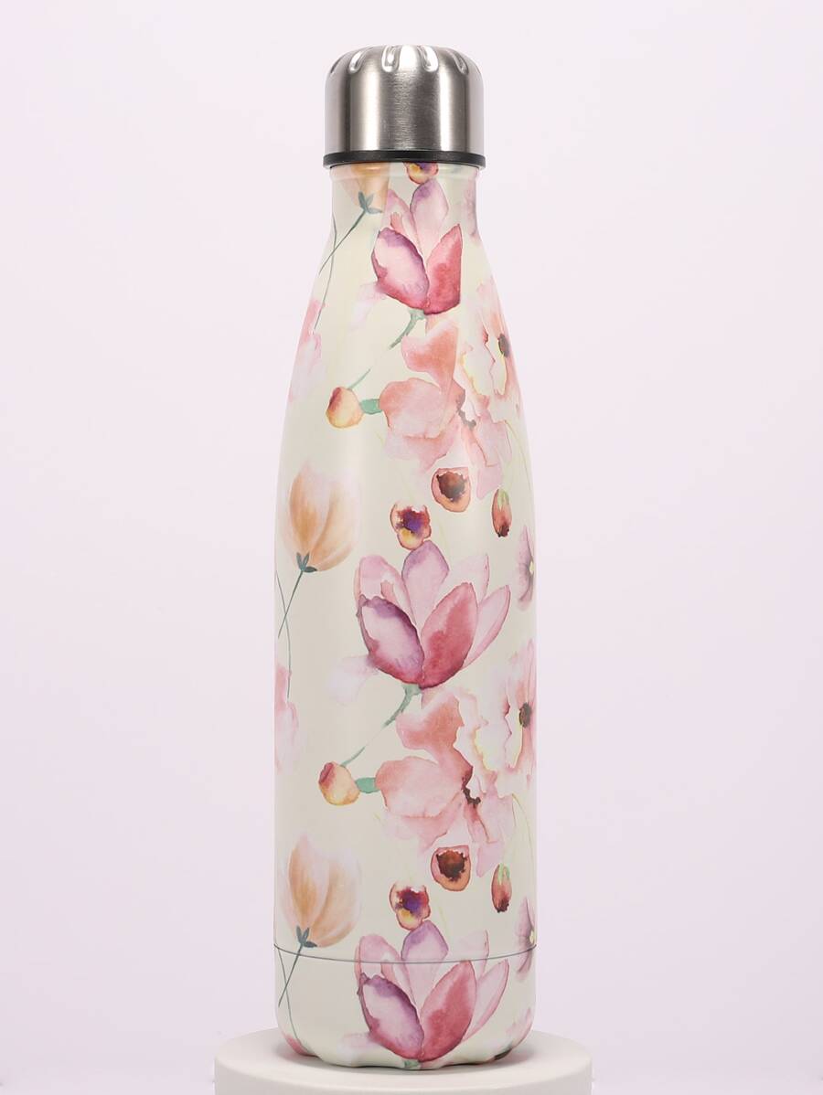 1入組花朵印花絕緣杯子 - 彩色 - 查看 1