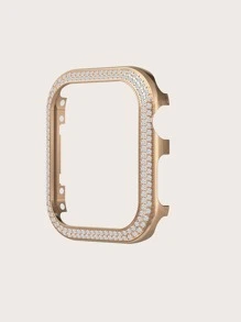 Rhinestone Decor Watch Case Compatible With Apple Watch