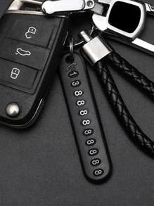 1 móc khóa ô tô thiết kế biển số - màu đen - Xem 6