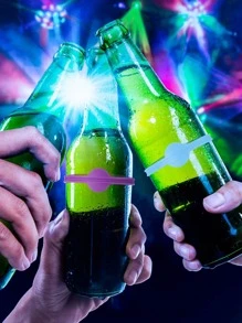 6pcs Random Silicone Wine Glass Marker - Multicolor - View 4