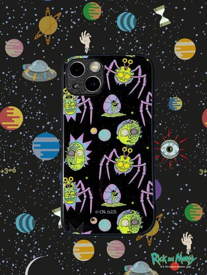 Rick and Morty | ROMWE Coque de téléphone portable style vie de rue dessin animé
