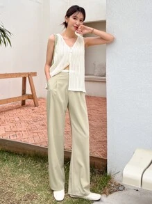 DAZY 單排扣坦克上衣,無胸圍 - 米色 - 查看 8