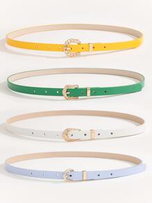 4入組鏈條搭扣腰帶附打孔工具 - 彩色 - 查看 2