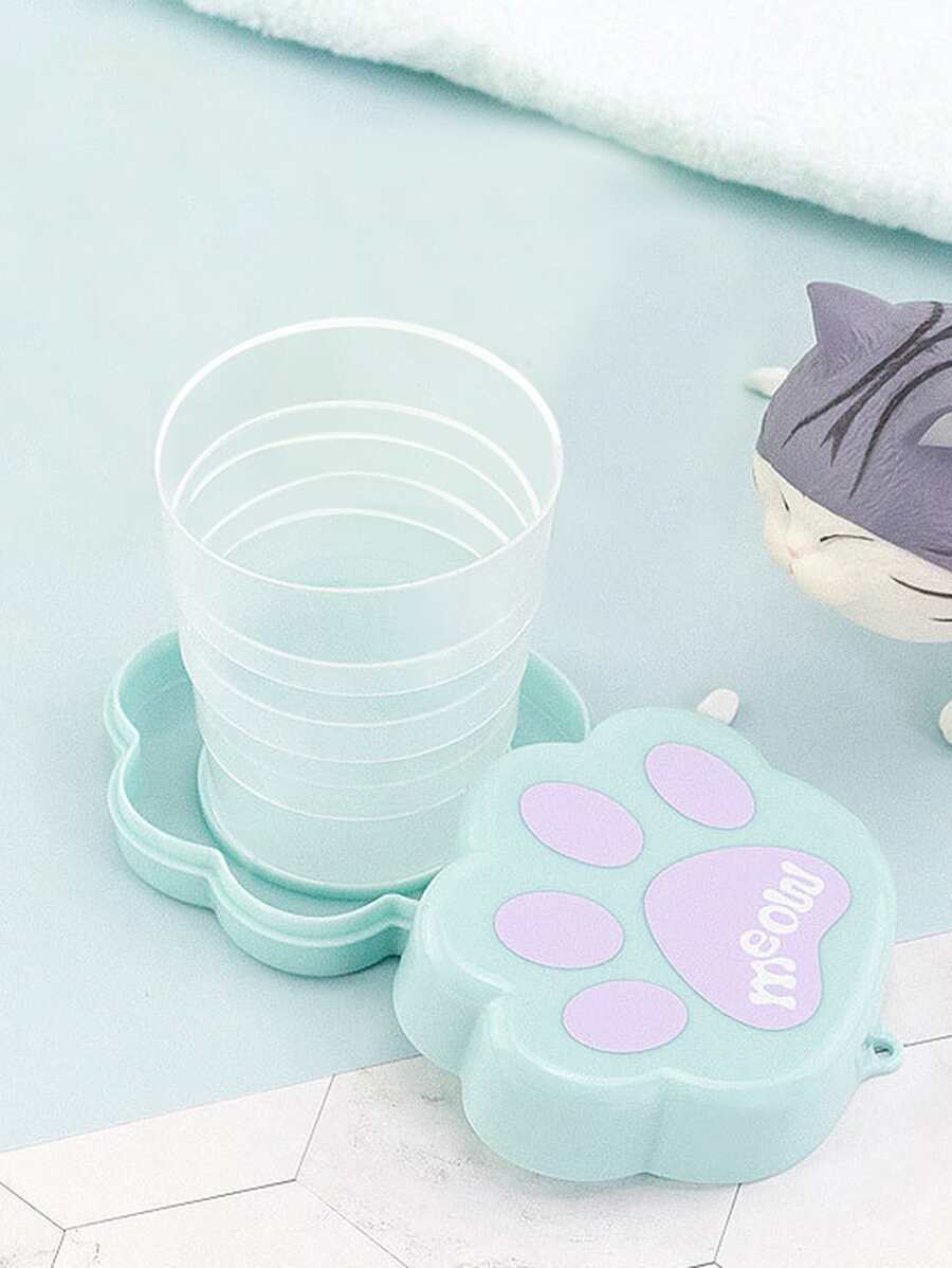 1pc Claw Chi tiết Tumbler có thể thu gọn - Màu xanh lam - Xem 1