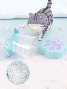 1pc Claw Chi tiết Tumbler có thể thu gọn - Màu xanh lam - Xem 5