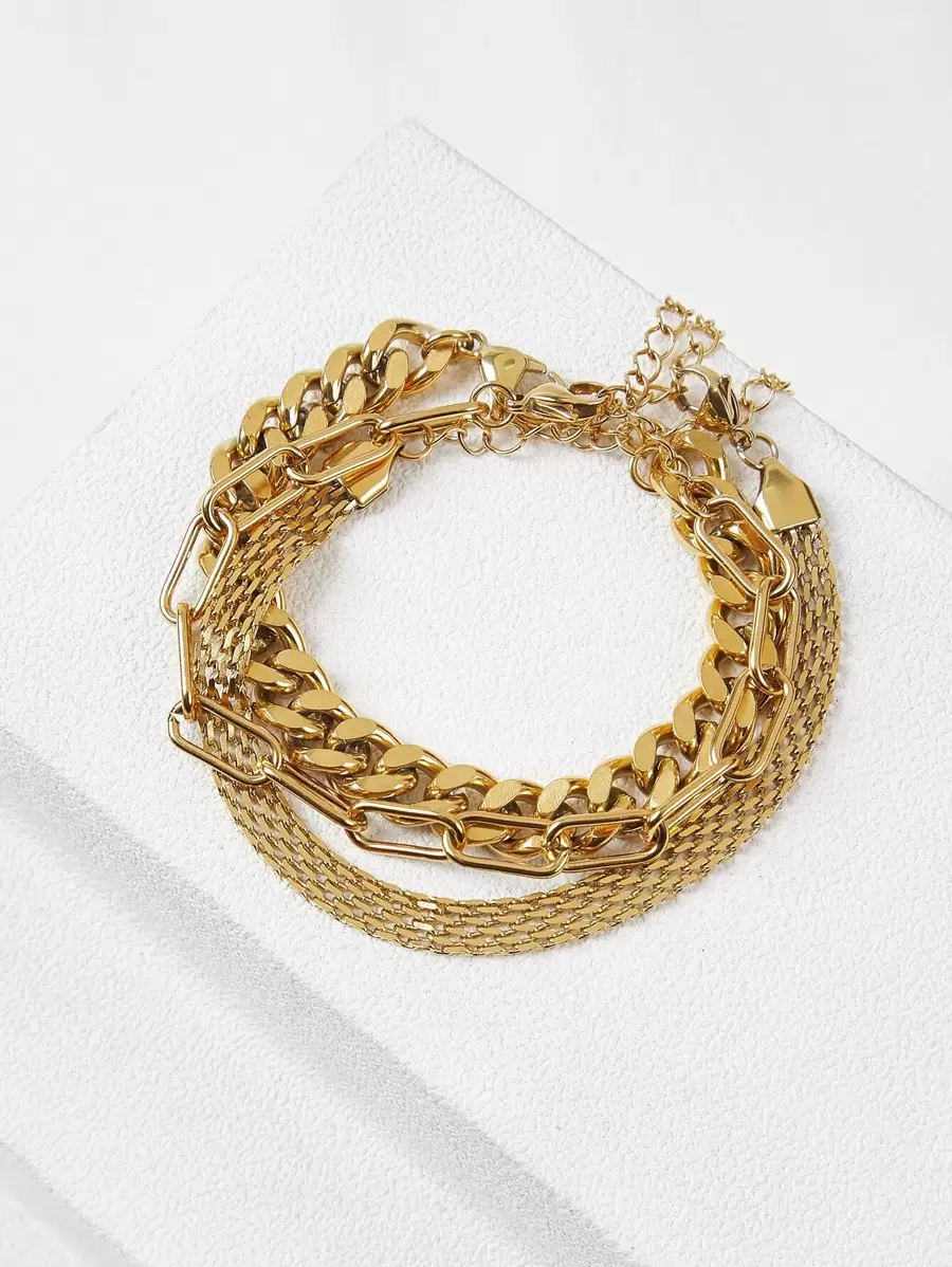 MOTF PREMIUM 3PCS MINIMALIST CHAIN BRACELET