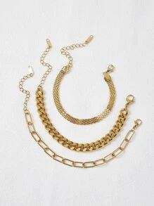 MOTF PREMIUM 3PCS MINIMALIST CHAIN BRACELET