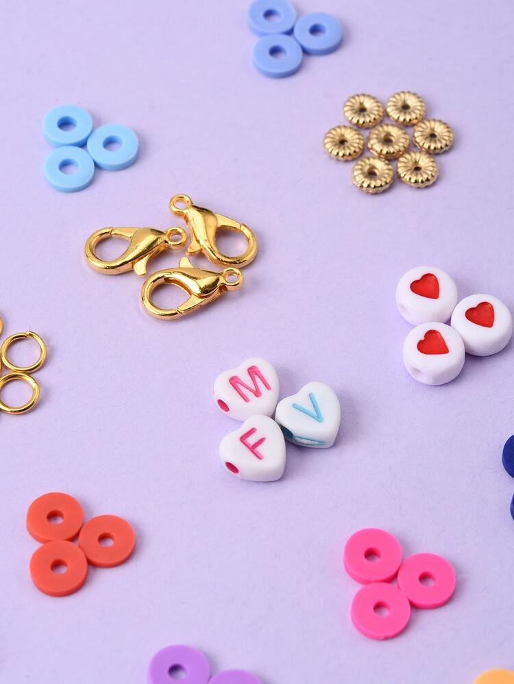 Set di Perline di Argilla Polimerica da 6 mm Fai da Te per Bambini Adulti, Perline Colorate con Creazione di Gioielli per Bracciale Collana (24 Colore