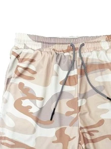 Manfinity Sport Corelite Pantalones cortos deportivos escolares de unicolor y estilo minimalista casual tipo novio para hombres - Multicolor - Ver 6