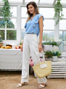 Braided Detail Straw Bag - Multicolor - View 3