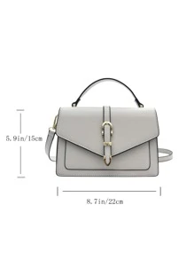 極簡風格按扣方包