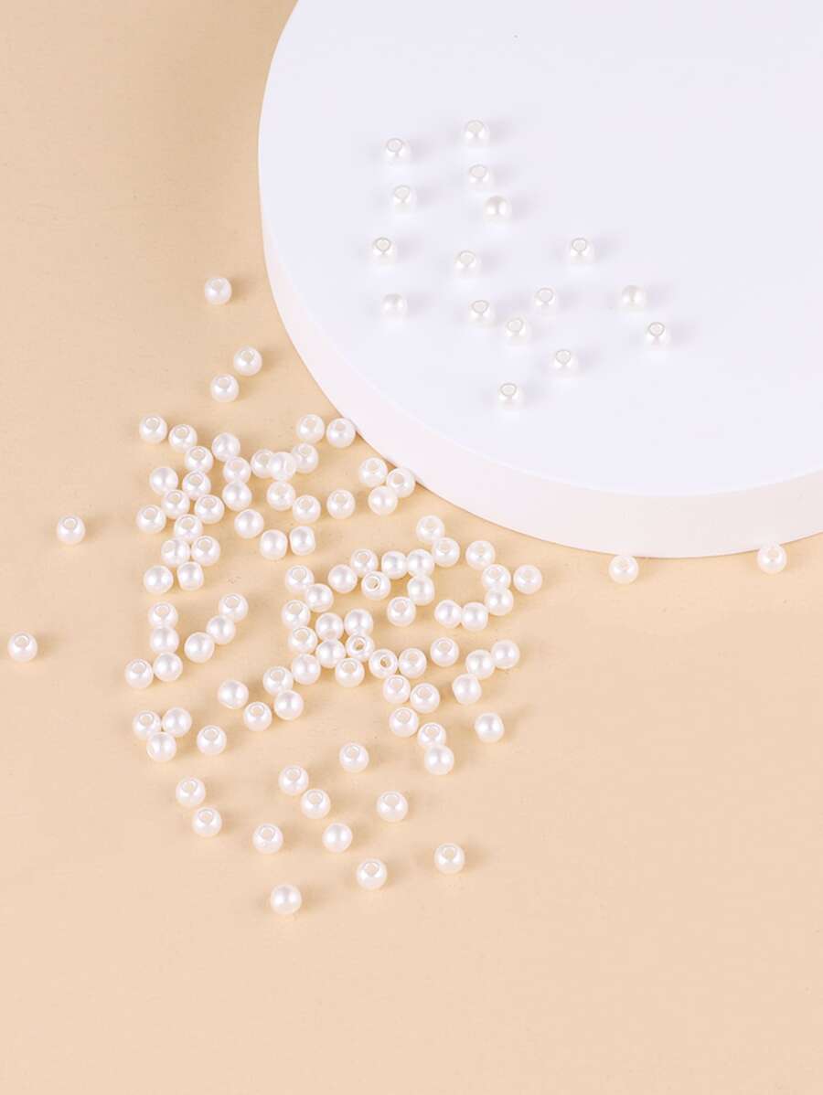 420pcs Faux Pearl Design DIY Bead - Beige - View 1