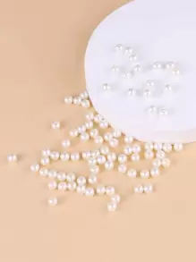 200 chiếc Faux Pearl Design DIY Bead - Màu be - Xem 1