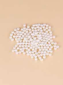 200 chiếc Faux Pearl Design DIY Bead - Màu be - Xem 2